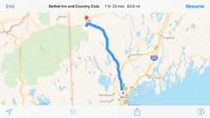 Map to Bethel Inn