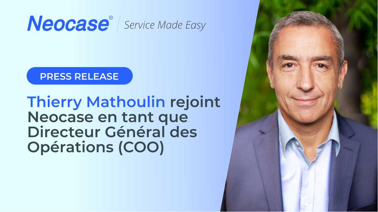 Thierry Mathoulin rejoint Neocase en tant que Directeur Général des Opérations
