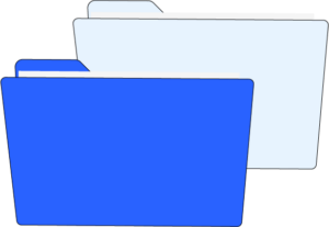 icone file blue