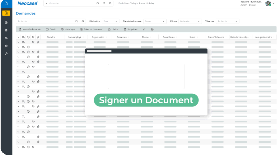 Document RH signé électoniquement