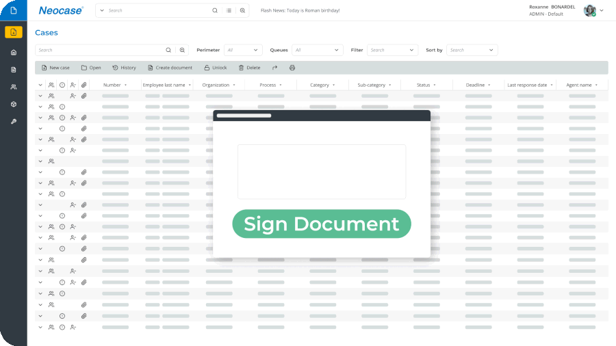 electronic signature processing
